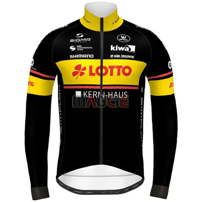 Maglia Lotto-Kern Haus Manica Lunga 2020 Nero Giallo